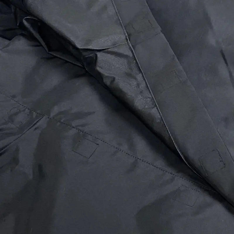 YGEBB Magnet Closure Logo Parka In True Black