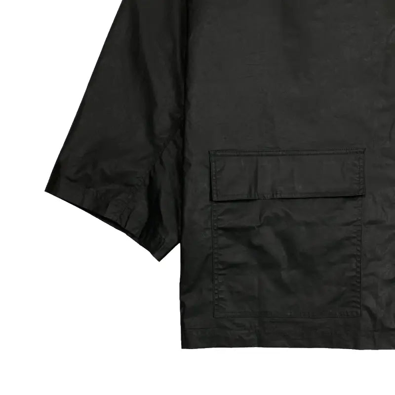YGEBB Coated Cotton Light Parka Jacket – True Black