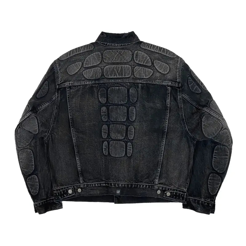 YGEBB Padded Denim Jacket – Washed Grey