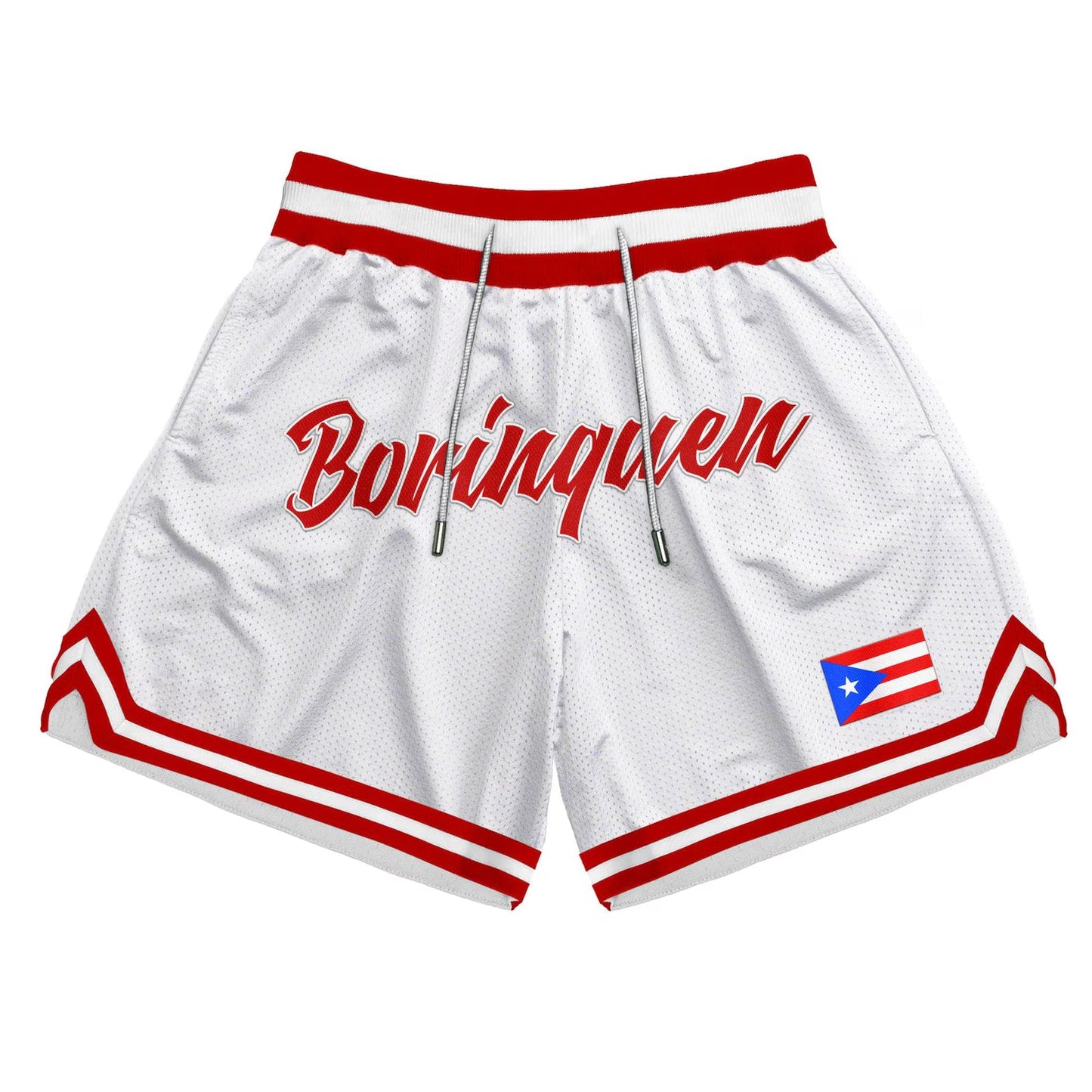 Custom Puerto Rico 'Borinquen' Heritage Basketball Shorts – Free Personalisation, Free Delivery