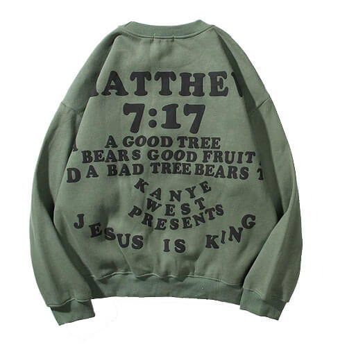 Kanye West Jesus is King Good Tree Bear Sweatshirt